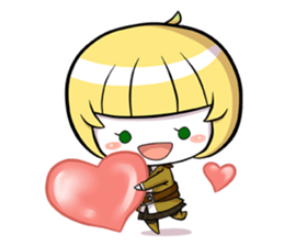 Green onion and her good friends sticker #7354030