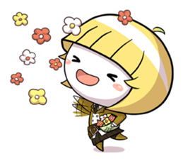 Green onion and her good friends sticker #7354033