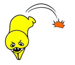 yellow man one sticker #7354116