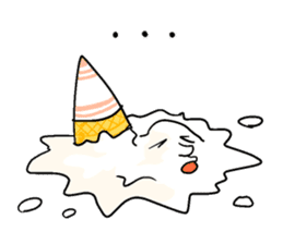 Melting guy sticker #7354439