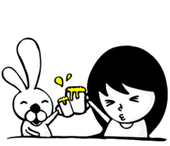 Nico & Rabbit ears sticker #7354857