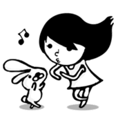 Nico & Rabbit ears sticker #7354860