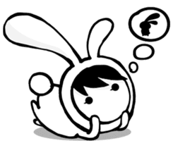 Nico & Rabbit ears sticker #7354881
