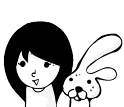 Nico & Rabbit ears sticker #7354883