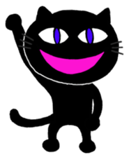 Hilarious black cat sticker #7355013