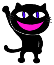 Hilarious black cat sticker #7355013