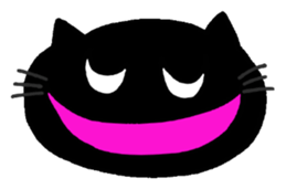 Hilarious black cat sticker #7355022