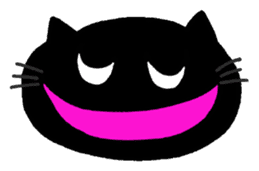 Hilarious black cat sticker #7355022