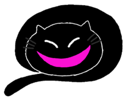 Hilarious black cat sticker #7355023