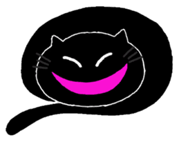 Hilarious black cat sticker #7355023