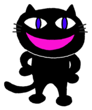 Hilarious black cat sticker #7355025