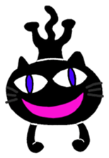 Hilarious black cat sticker #7355029