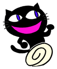 Hilarious black cat sticker #7355037