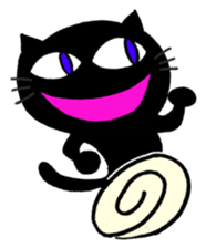 Hilarious black cat sticker #7355037