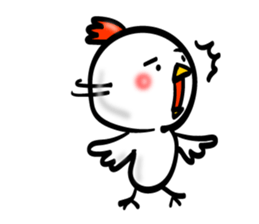 Handwriting style bird, Taiwan & Chinese sticker #7355366