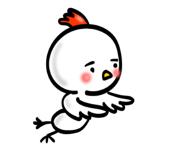 Handwriting style bird, Taiwan & Chinese sticker #7355368