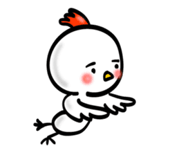 Handwriting style bird, Taiwan & Chinese sticker #7355368