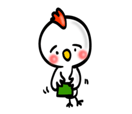Handwriting style bird, Taiwan & Chinese sticker #7355380