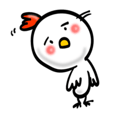 Handwriting style bird, Taiwan & Chinese sticker #7355384