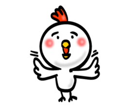Handwriting style bird, Taiwan & Chinese sticker #7355396