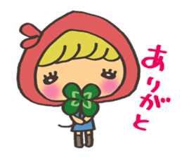 kawaii red girl sticker #7356525