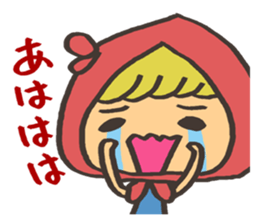 kawaii red girl sticker #7356534