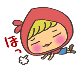 kawaii red girl sticker #7356538