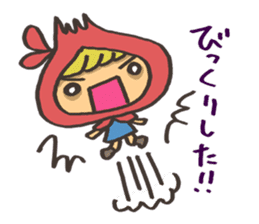 kawaii red girl sticker #7356549