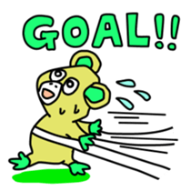 Green baby monster sticker #7357238