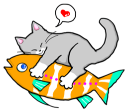 Cat J.J sticker #7357607