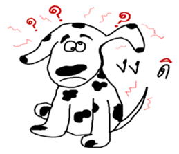 TAM Spotty dog sticker #7358533