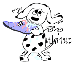 TAM Spotty dog sticker #7358534