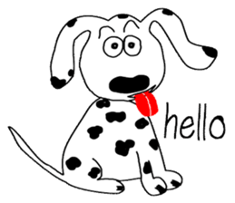 TAM Spotty dog sticker #7358541
