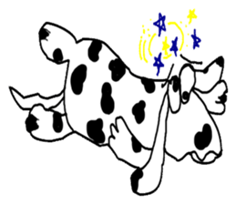 TAM Spotty dog sticker #7358543