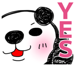 PANDAPAN which approaches the screen. sticker #7359402