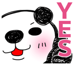 PANDAPAN which approaches the screen. sticker #7359402