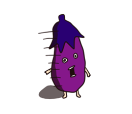 Eggplant man Sticker sticker #7359567