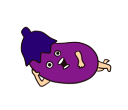 Eggplant man Sticker sticker #7359574