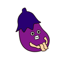 Eggplant man Sticker sticker #7359578