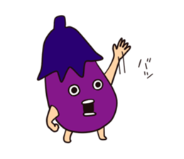 Eggplant man Sticker sticker #7359580