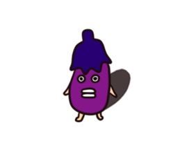 Eggplant man Sticker sticker #7359582