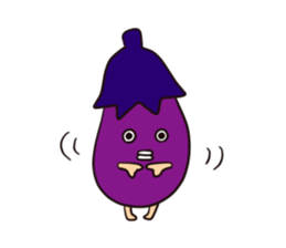 Eggplant man Sticker sticker #7359589