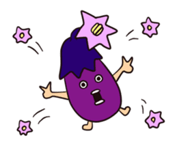 Eggplant man Sticker sticker #7359592