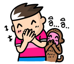 Topgun and a little monkey sticker #7359669