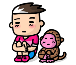 Topgun and a little monkey sticker #7359670