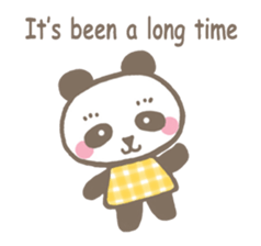 Linda of the panda  English sticker #7360524