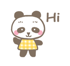 Linda of the panda  English sticker #7360530