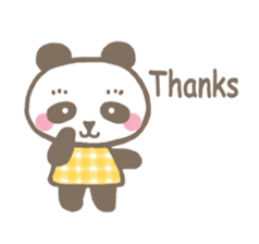 Linda of the panda  English sticker #7360532