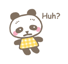 Linda of the panda  English sticker #7360559