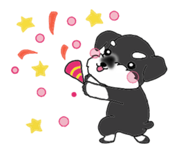 HAPPY puppy of Schnauzer.[English ver.] sticker #7360564